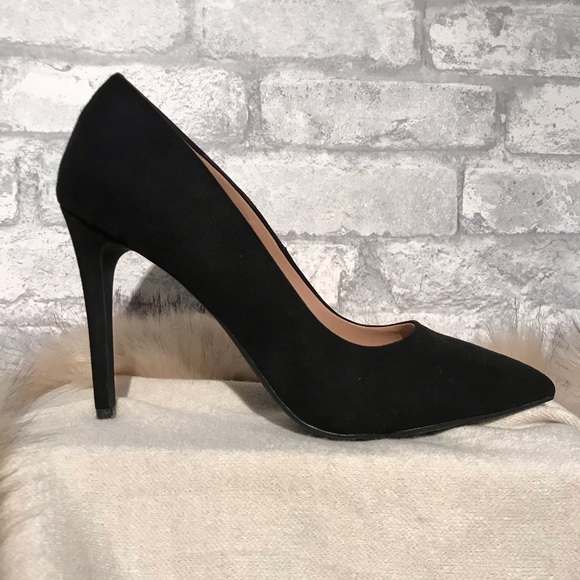 Call It Spring 4” black suede heels - Picture 3 of 6